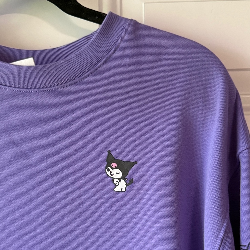 Uniqlo X Sanrio Kuromi Purple Sweatshirt